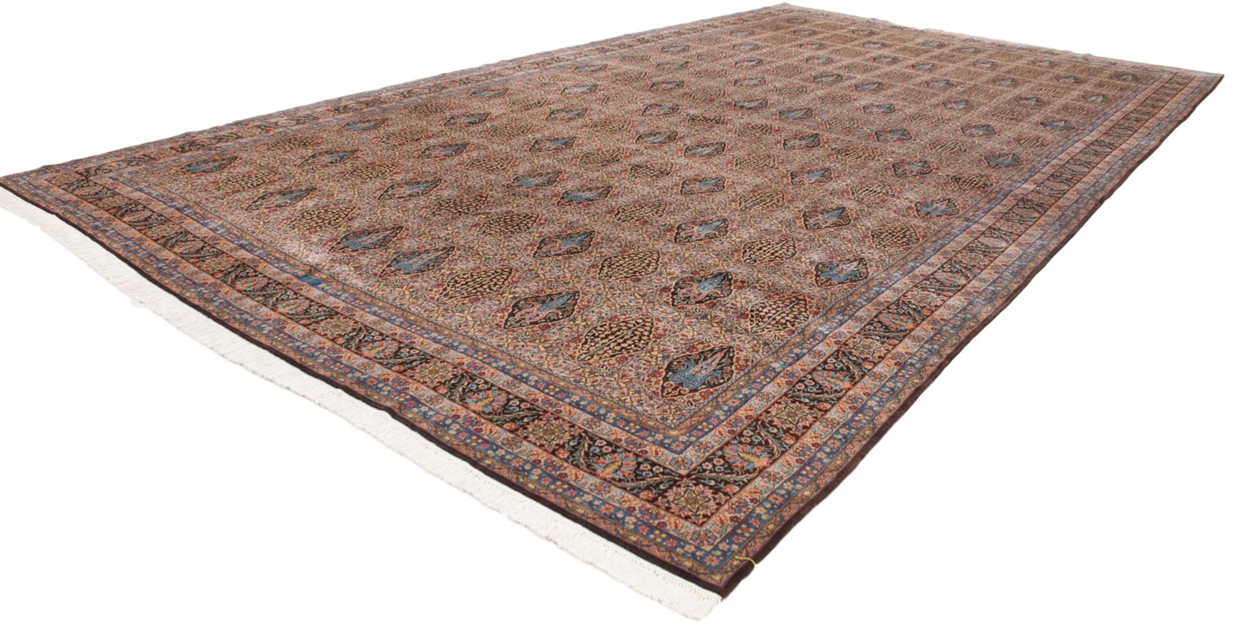 Hand-Knotted Vintage Bulgarian Tabriz Design Carpet For Sale