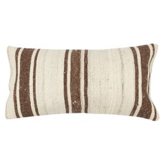 12"x24" Vintage Kilim Lumbar Pillow Cover. Cushion Cover. Hemp Throw Pillow