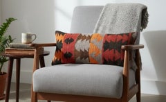 12 "x35" Handgewebter Kelim-Kissenbezug. Vintage Kissenbezug. Lendenkissenbezug