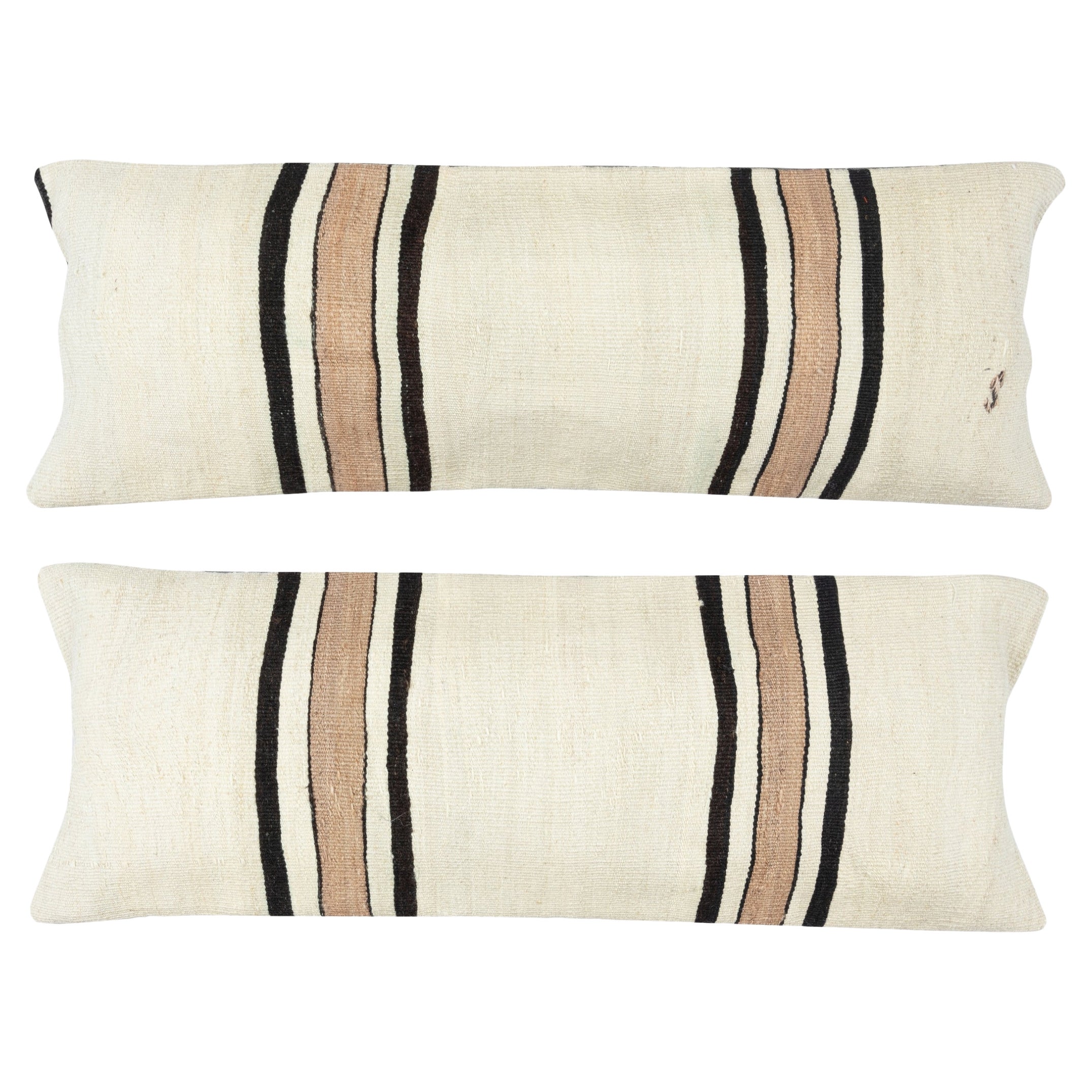 SET DI 2 DA 12 "x35" - Copricuscini Kilim fatti a mano. Un paio di fodere per cuscini lombari