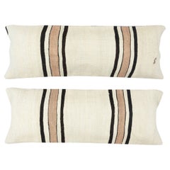 SET DI 2 DA 12 "x35" - Copricuscini Kilim fatti a mano. Un paio di fodere per cuscini lombari