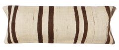 12"x35" SET OF 2 - Hemp Kilim Cushion Covers. A pair of Lumbar Pillow Covers