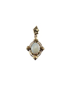 13 - 14K Gelbgold Opal-Anhänger #24480