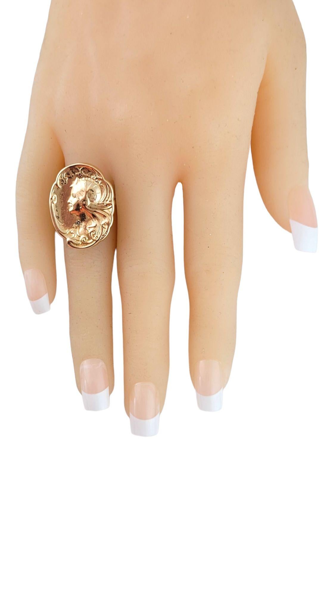 13 - Anello in oro giallo 14K Donna in Silhouette con Diamante Misura 7 #21595 in vendita 3