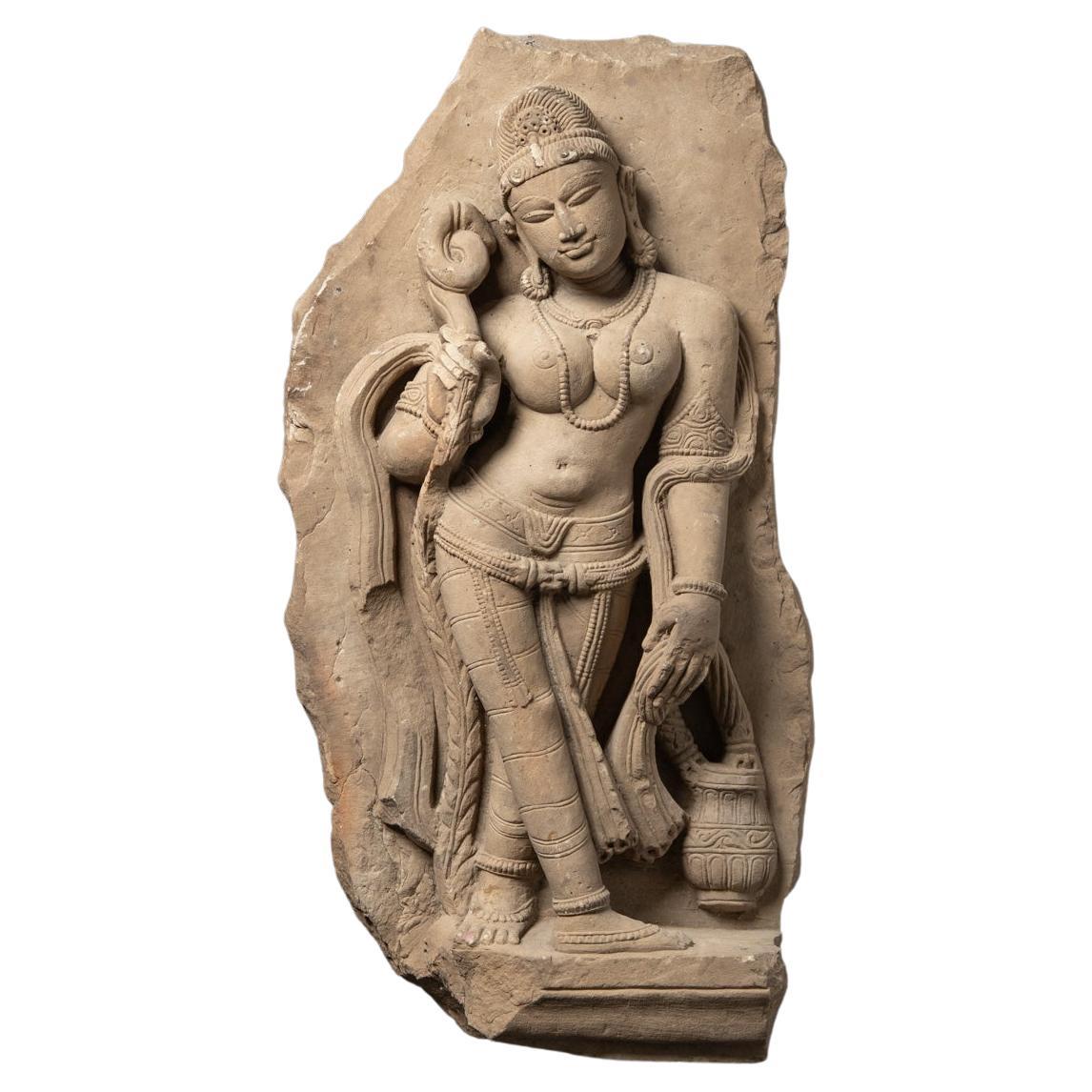 13-14th century Antique Indian sandstone Apsara statue from India