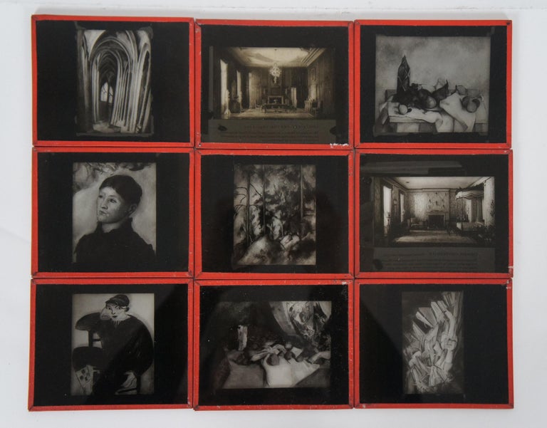 13 Antique Magic Lantern Glass Slides Taft Museum Artwork Architecture