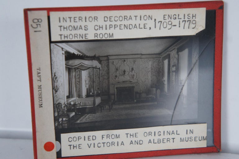 13 Antique Magic Lantern Glass Slides Taft Museum Artwork Architecture