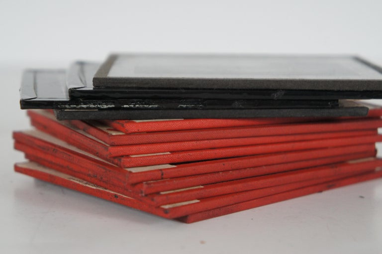 13 Antique Magic Lantern Glass Slides Taft Museum Artwork Architecture