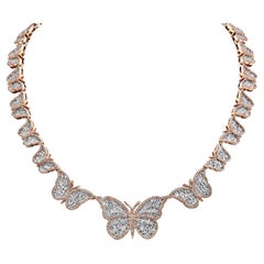 13 Karat Combine Mix Shape Diamant-Halskette zertifiziert