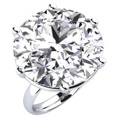 Bague en diamant sans défaut de 13 carats D  Certifié GIA  Investissement ultra rare