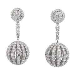 13 Carat Diamond Drop Dangle Earrings