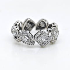 1.3 Carat Diamond White Gold Ring