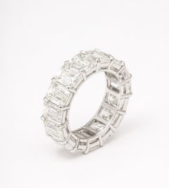13 carat Emerald Cut Eternity Band