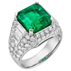 13 Carat Emerald-cut Statement 14K White Gold High Jewellery Supremacy
