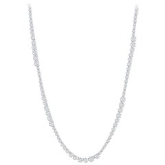 13 Carat Graduated Diamond Necklace 