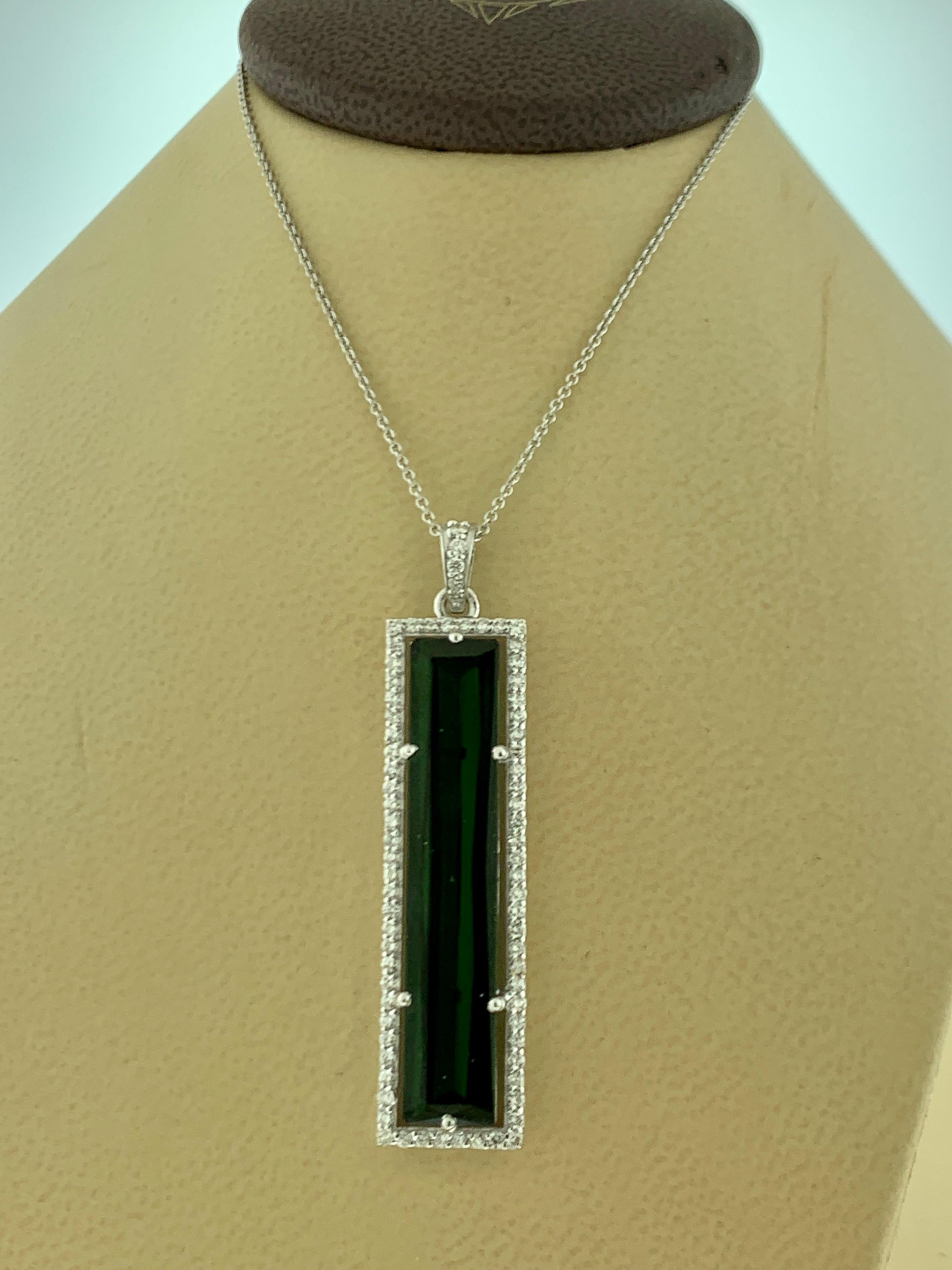 green tourmaline pendant