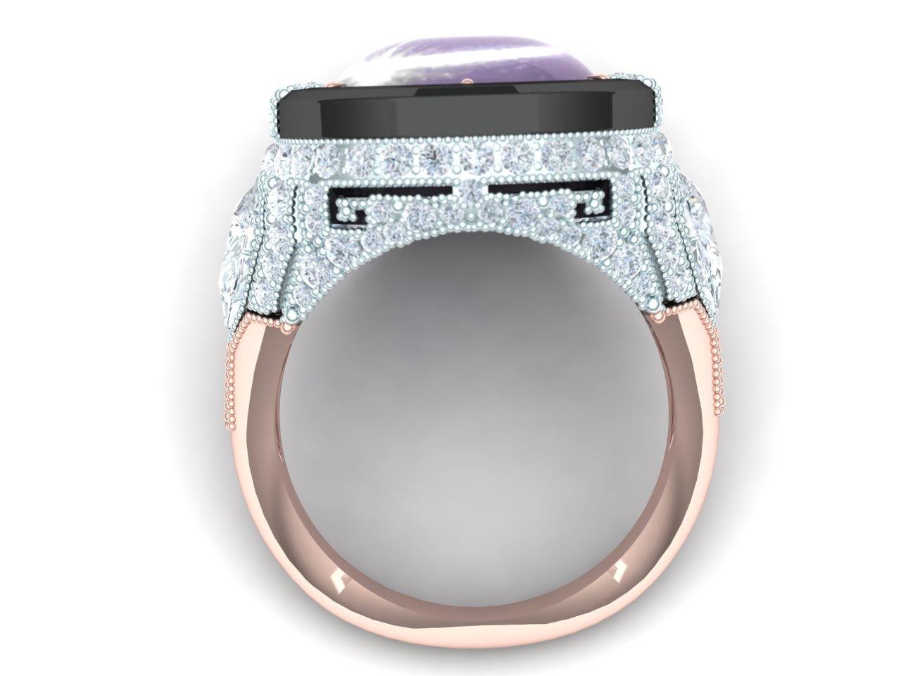 onyx sapphire ring