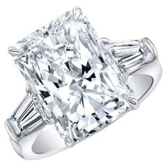 13 Carat Radiant Statement Type IIa Brilliant White / D color FL/IF Diamond Ring