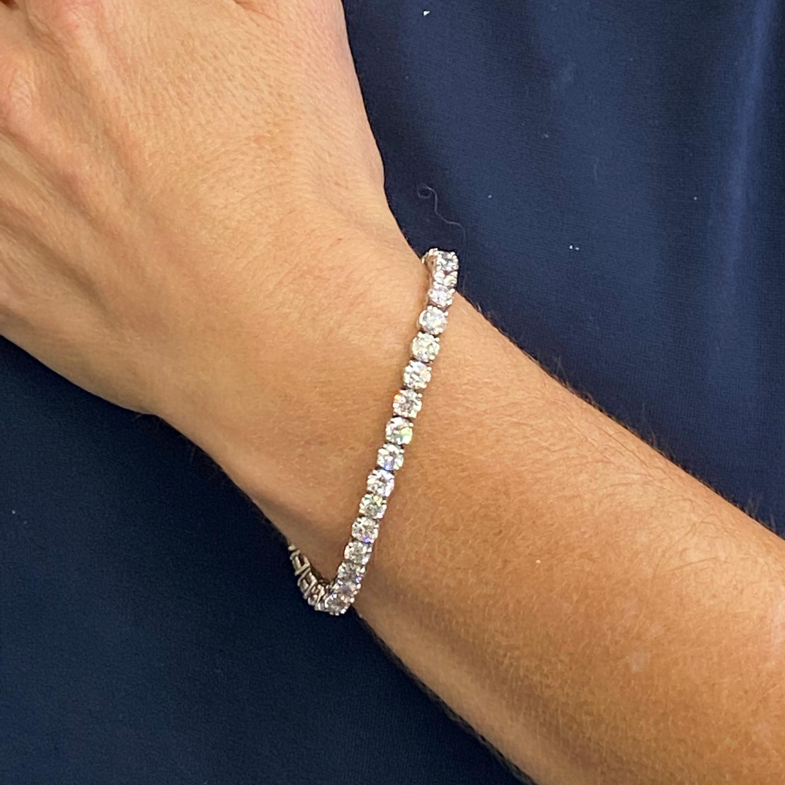 13 carat tennis bracelet