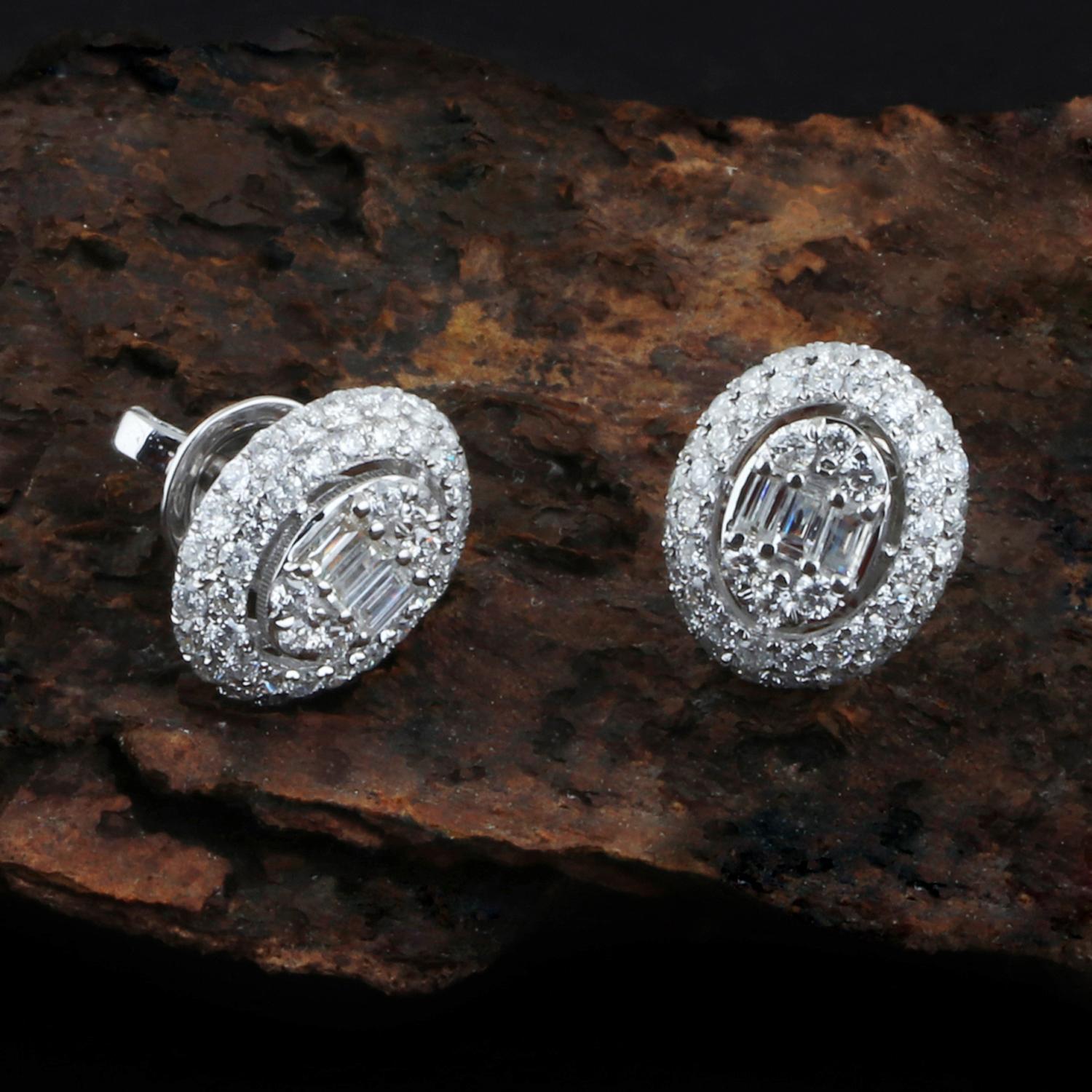 1.3 carat diamond earrings