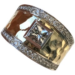 1.3 Carat TW Approximate Princess Diamond Ring, Ben Dannie