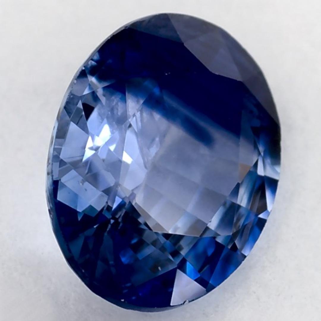 1.3 Karat Blauer Saphir Oval Loser Edelstein Damen im Angebot