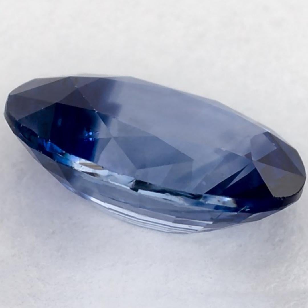 1.3 Karat Blauer Saphir Oval Loser Edelstein im Angebot 1