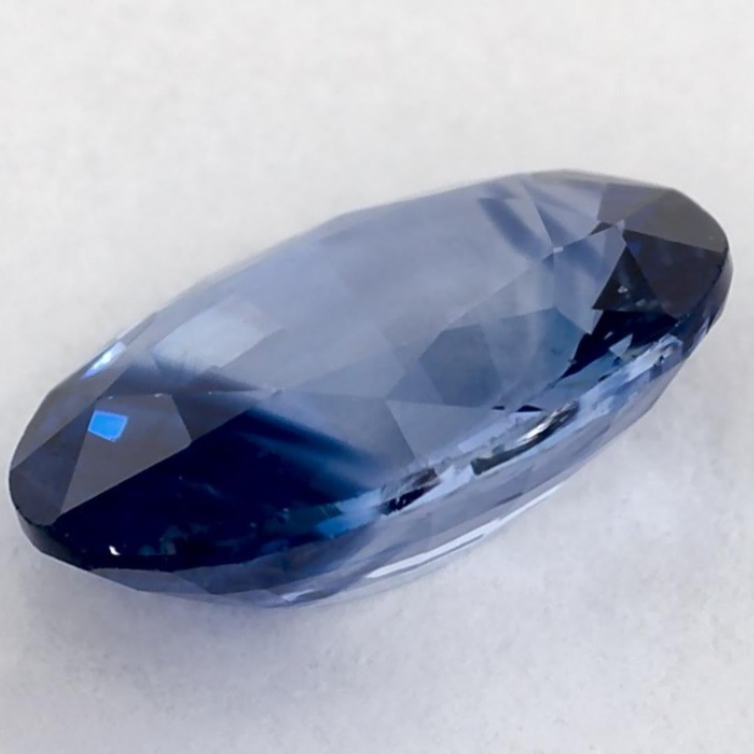 1.3 Karat Blauer Saphir Oval Loser Edelstein im Angebot 2