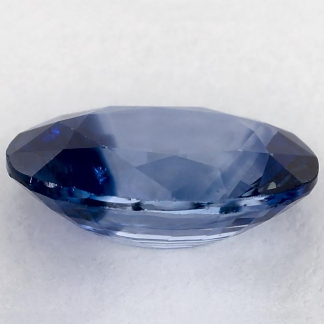 1.3 Karat Blauer Saphir Oval Loser Edelstein im Angebot 3