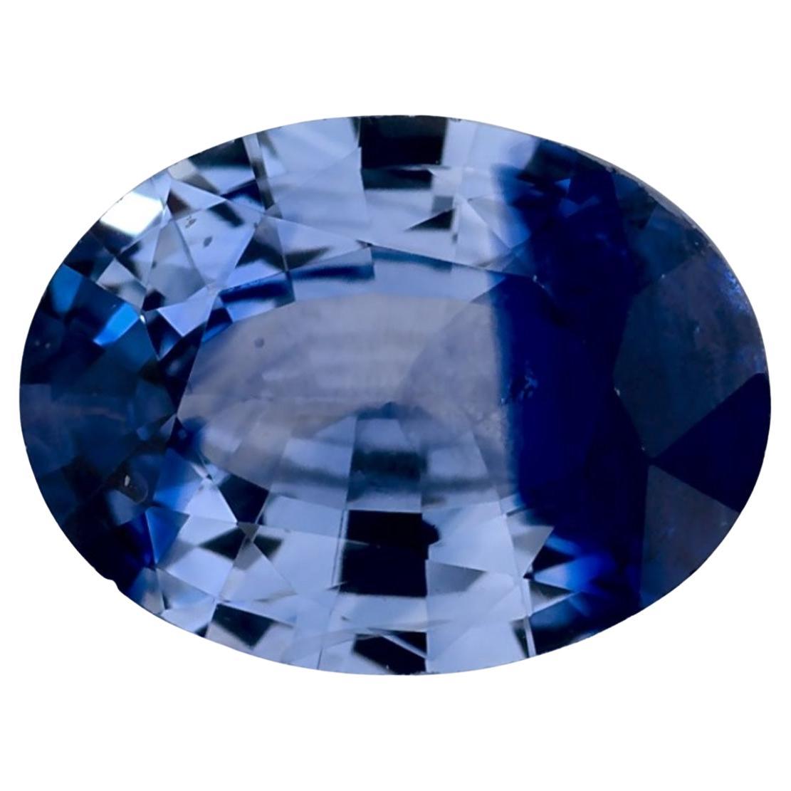 1.3 qt Zafiro Azul Oval Gema Suelta