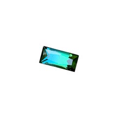 1.3 Ct Natural Bicolor Blue Green Baguette Cut Tourmaline Gemstone for Jewellery