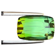 13 ct Step Cushion Cut Forest Green Color Turmalin Edelstein für Schmuck 16mm
