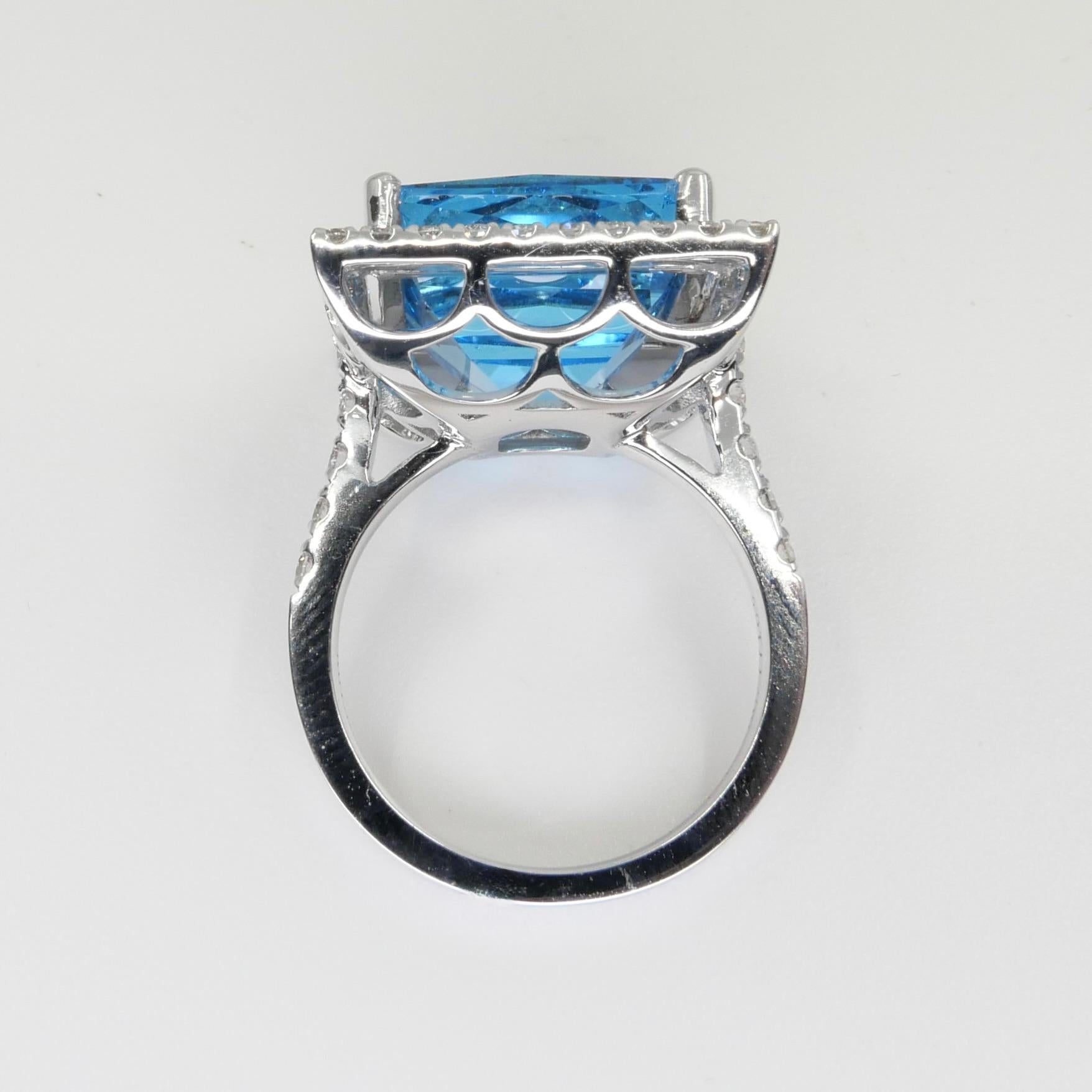 big blue diamond ring
