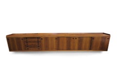Danish Rosewood Wall-Mount Credenza, Scandinavian Modern, 1953