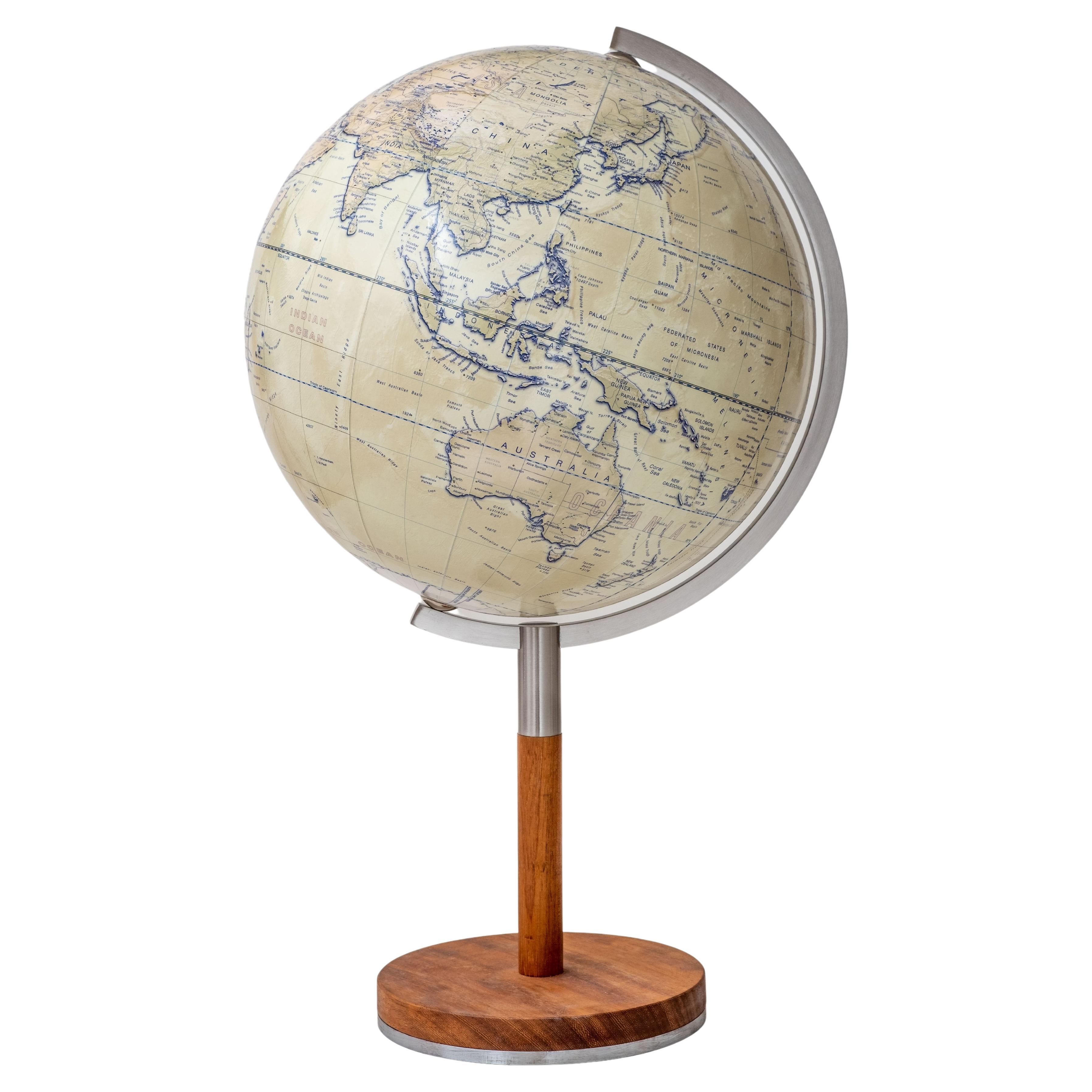 13" diameter handmade table globe For Sale