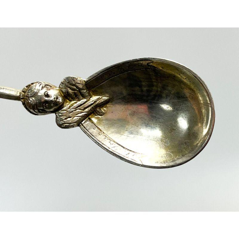 13 Dutch Silver Figural Apostle Berry or Ice Cream Flatware Set Spoons, 1847 7