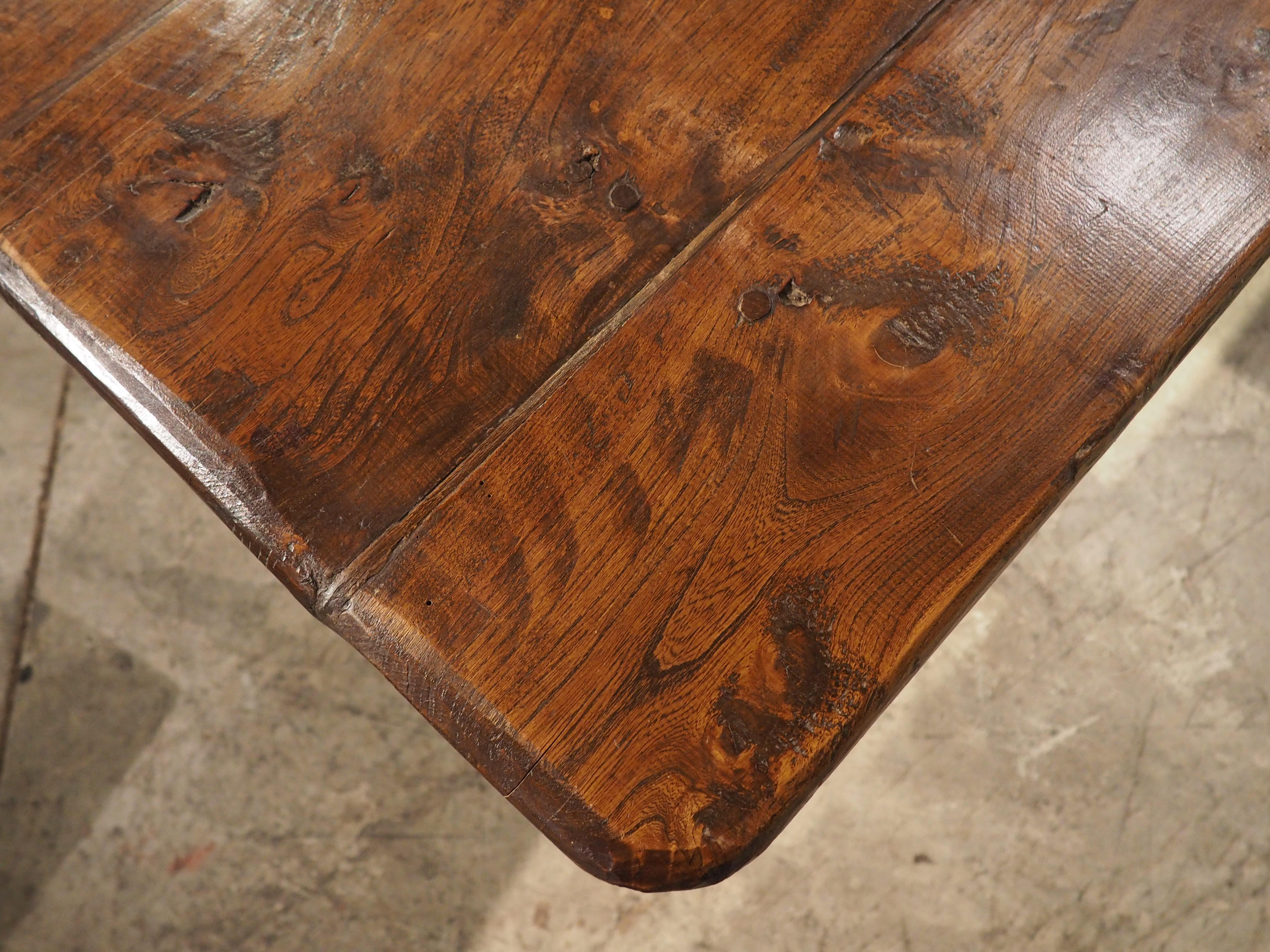 Antique Chestnut Dining Table from a Chateau, Coat Nizan, Brittany 5