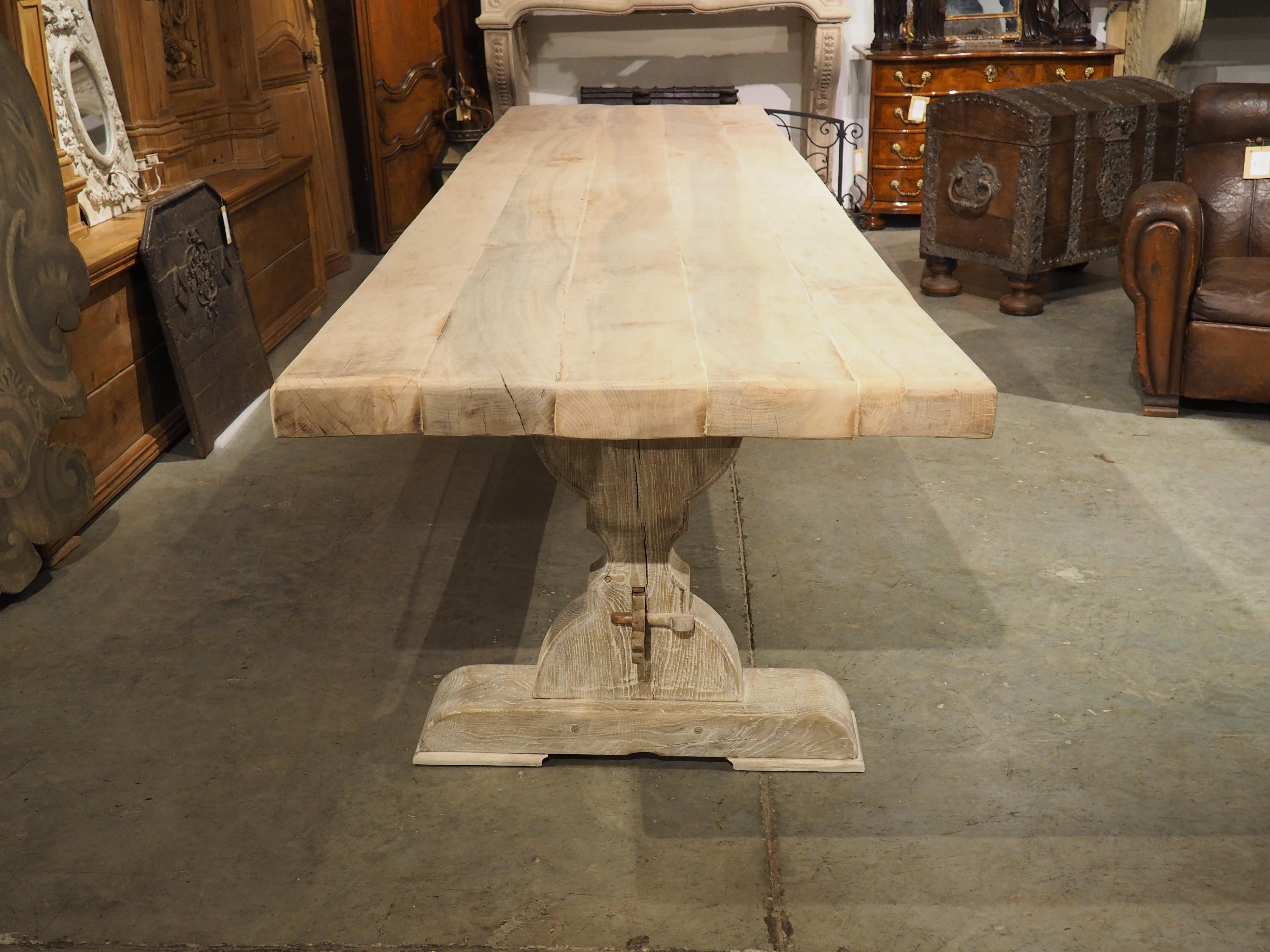 13 Foot Long Walnut and Oak Monastery Style Dining Table from France, 1950s 3