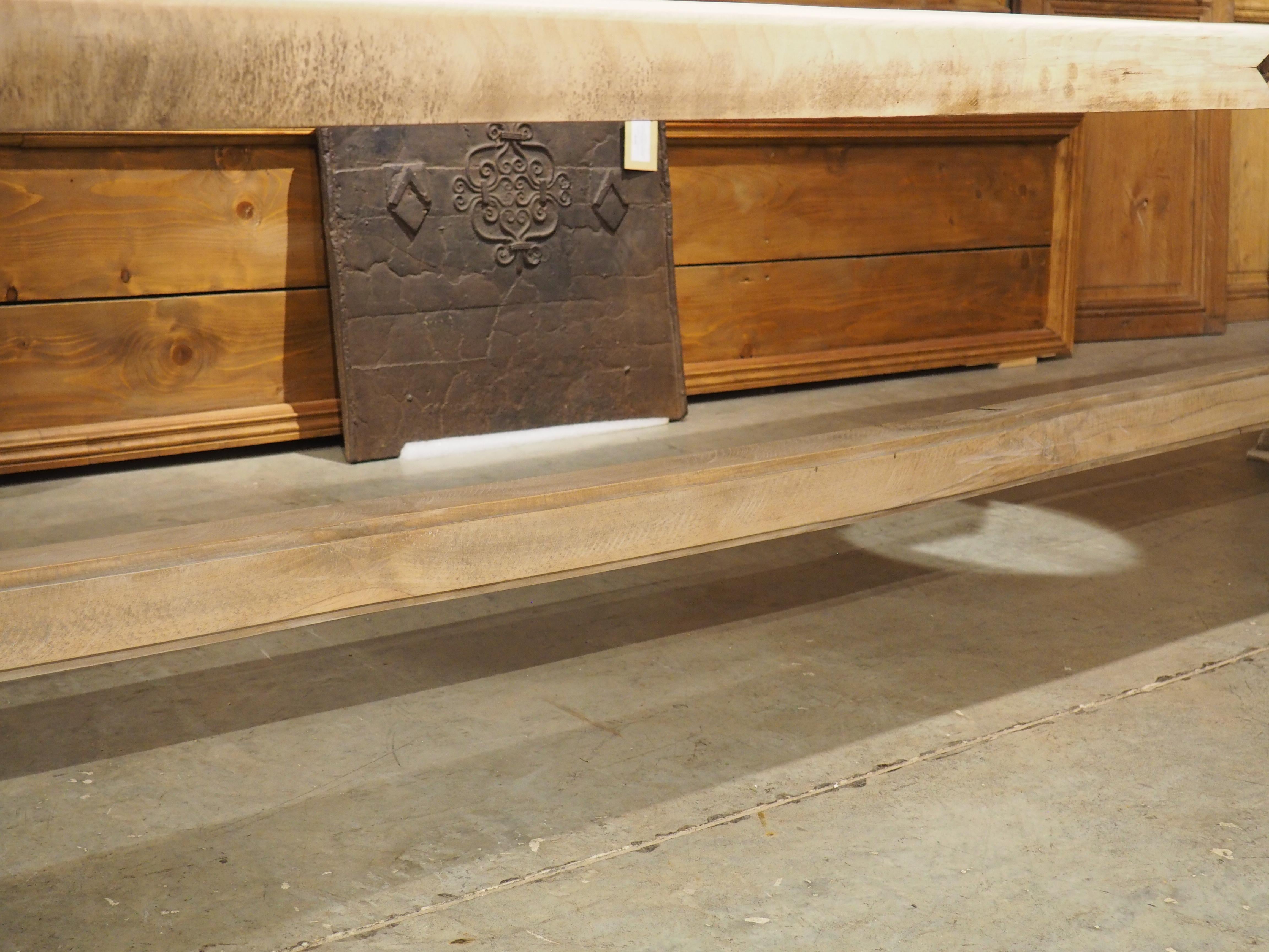 Mid-20th Century 13 Foot Long Walnut and Oak Monastery Style Dining Table from France, 1950s