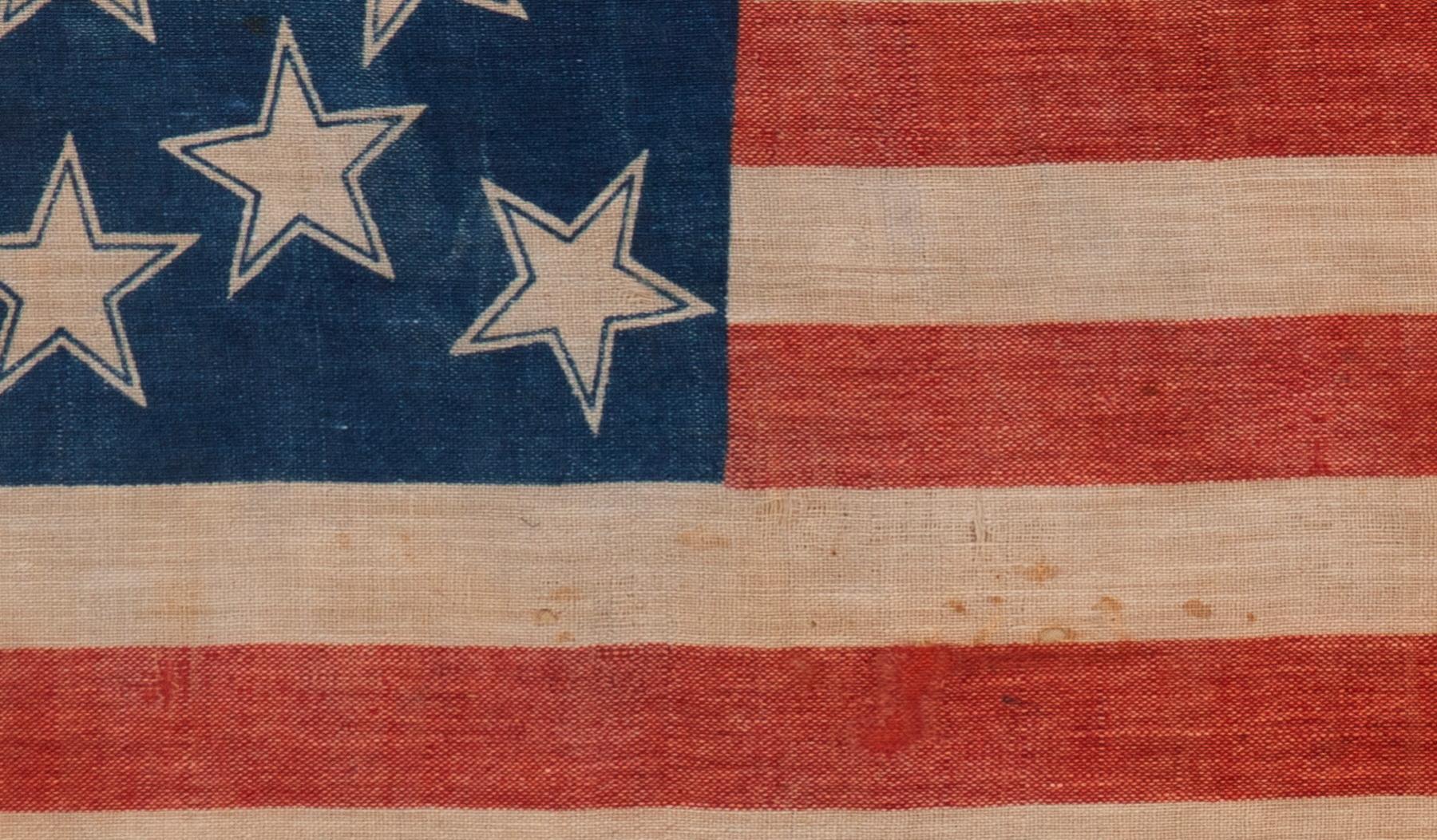 13 Stelle a raggiera in una configurazione a medaglione, 1876 ca. In condizioni buone in vendita a York County, PA