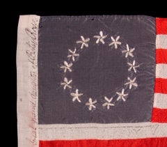 13 Hand-Embordered Stars Made by Great-Granddaughter of Betsy Ross, Sarah Wilson