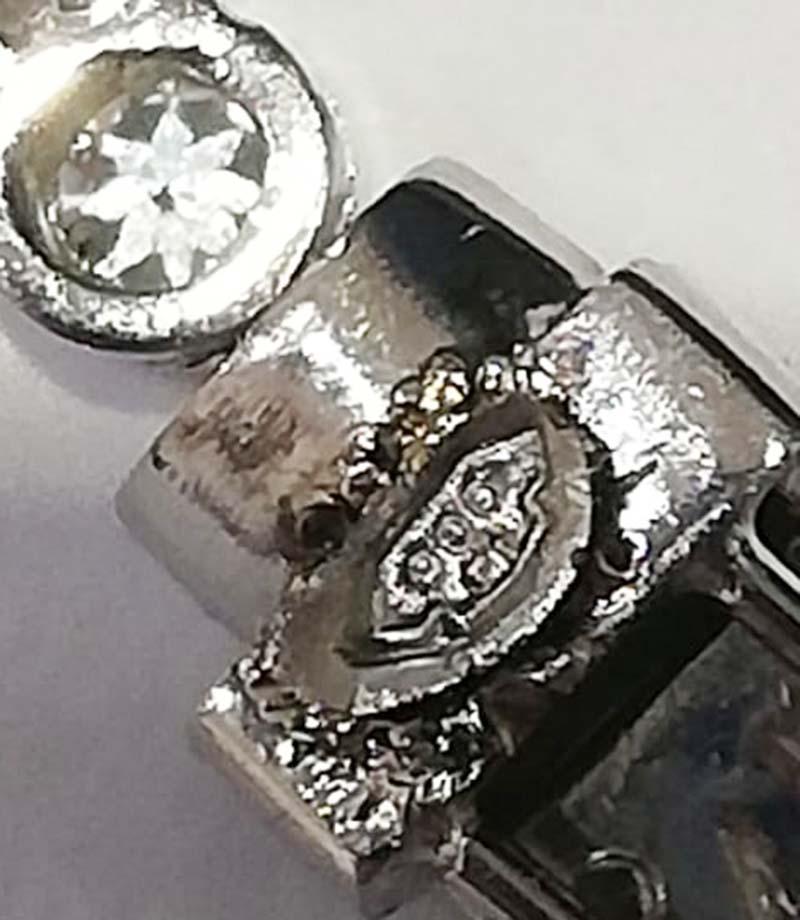 Boucles d'oreilles de 13 m de perles, diamants et platine Pour femmes en vente