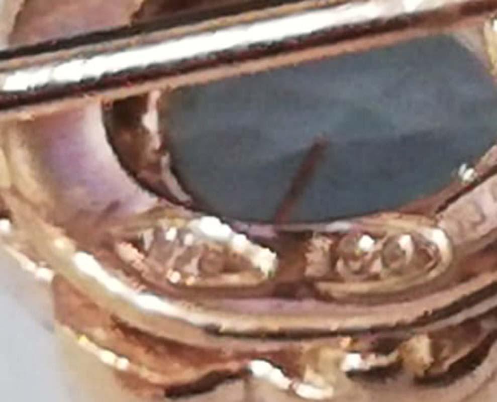 Donna Orecchini 13 Mm 3Perle, acquamarina, diamanti, oro rosa e argento. in vendita