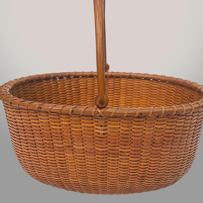 Oval Needlepoint Nantucket Lightship Basket™