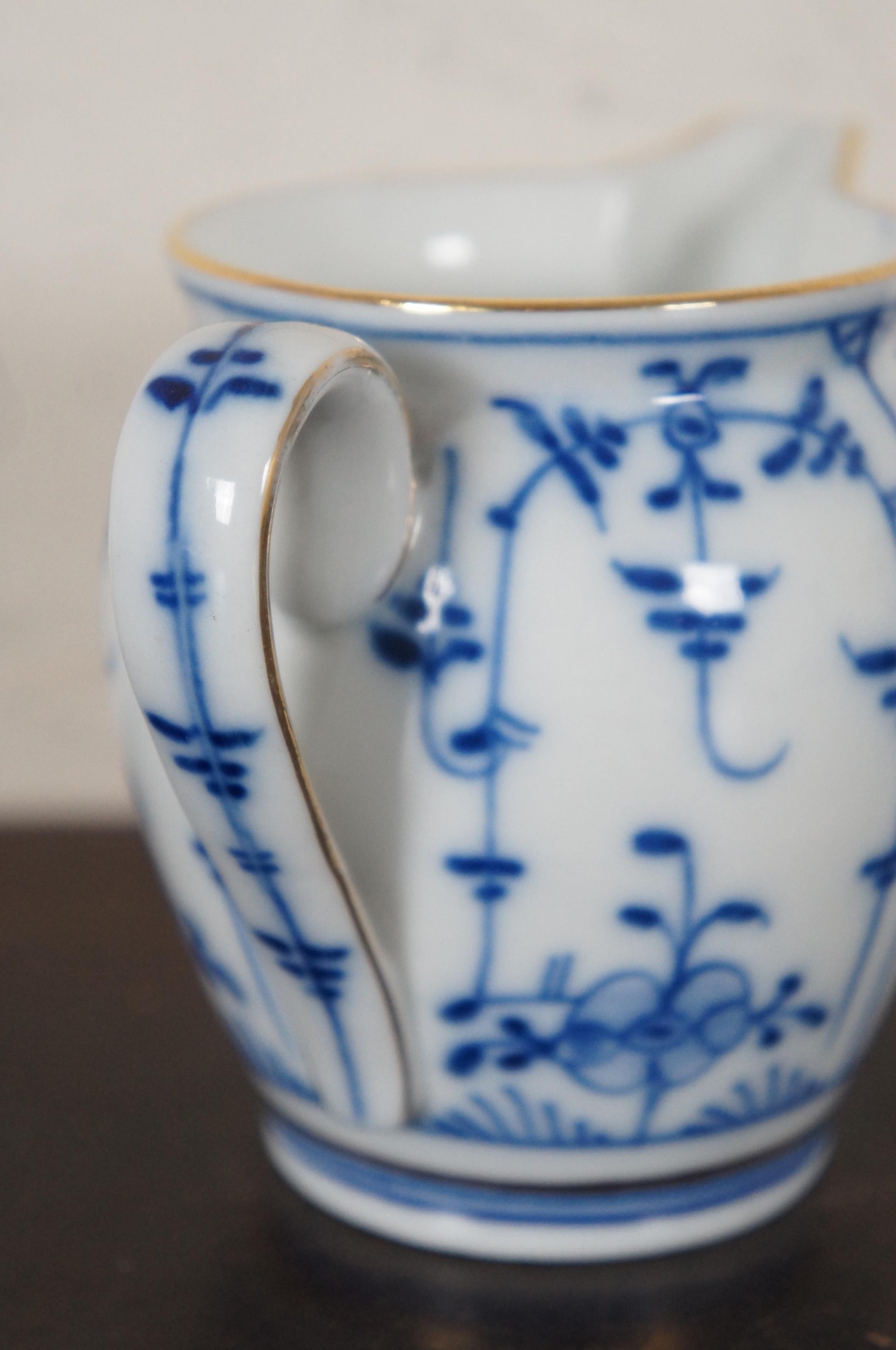 13 Pc Assorted Antique Gilded Blue Onion Meissen Tettau China Dinnerware In Good Condition In Dayton, OH