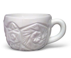 13-Piece American Art Deco Imperial Milk Glass Punch Bowl Set