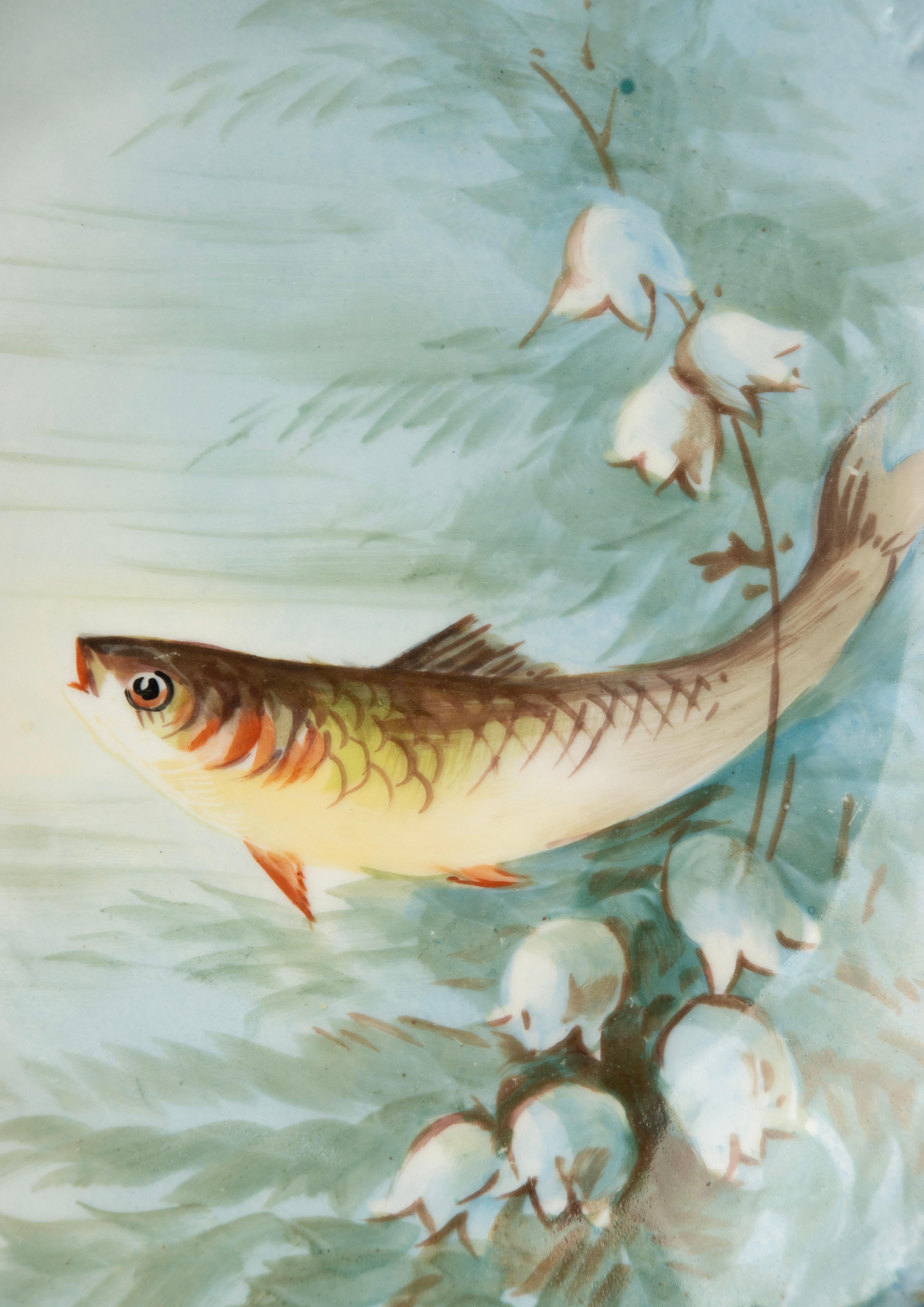 13-Piece Antique Porcelain Fish Service - Limoges 3