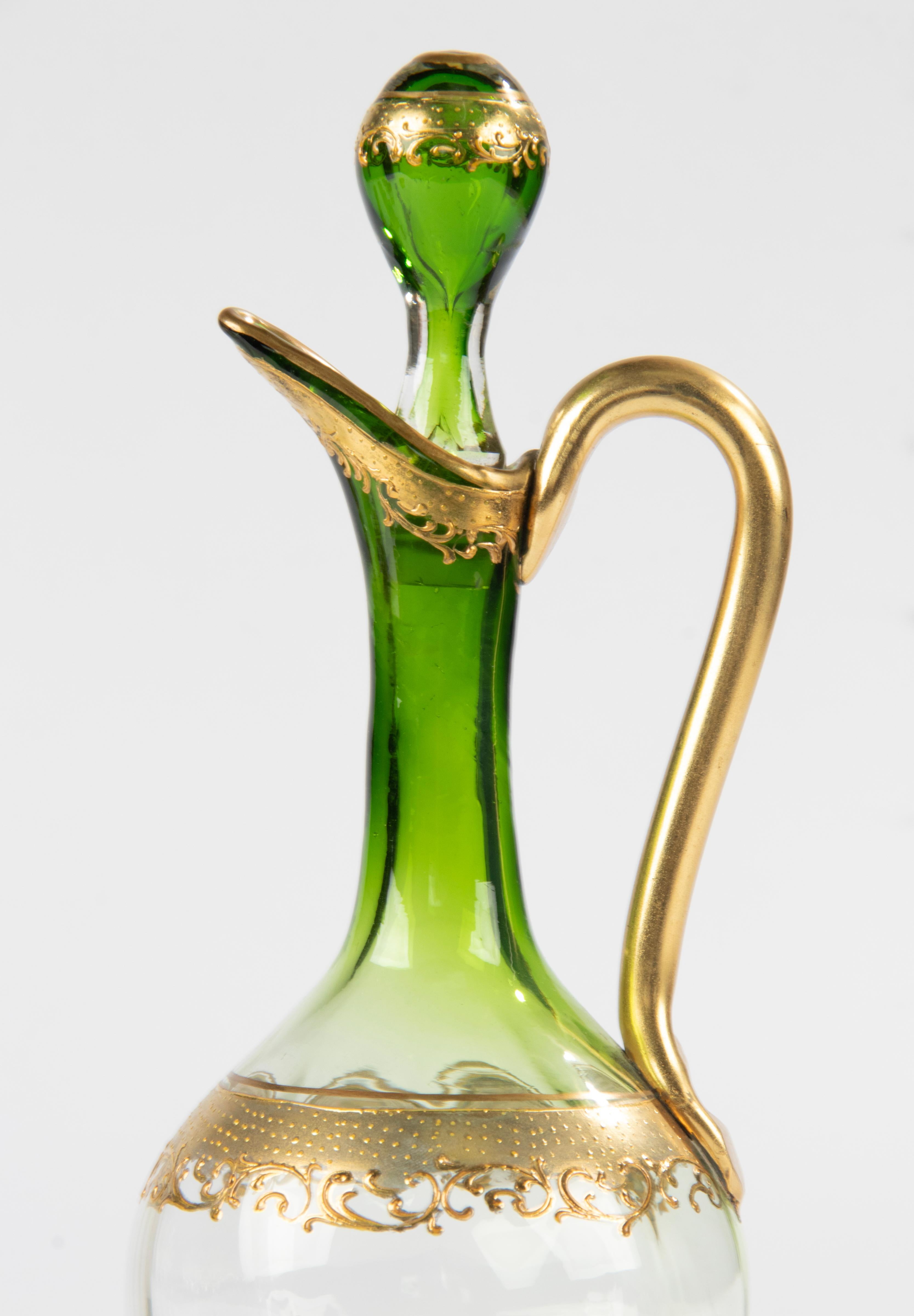 Ensemble de 13 pièces à liqueur en cristal du début du 20e siècle - Moser en vente 6