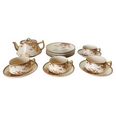 13-teiliges japanisches Vintage-Teeservice