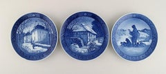 13 Royal Copenhagen Christmas Plates from the 1960s / 70s / 80s
